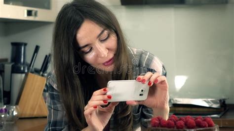 Beautiful Brunette Woman Taking Foamy Bath And Playing With Soap Foam Stock Image Image Of