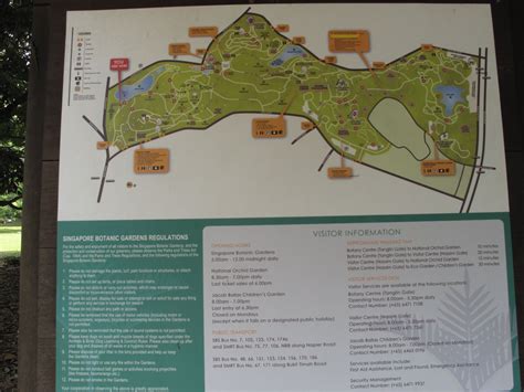 Singapore Botanic Gardens Map