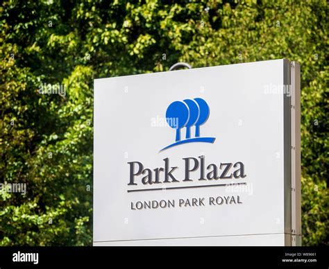 Park Plaza London Park Royal. Signs outside the London Park Plaza hotel ...