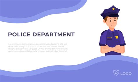 Vector Illustration Of The Police Concept The Police Of The Country A