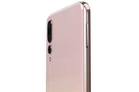 Huawei P20 Pro Pink Gold 3d Model 49 3ds C4d Fbx Obj Max Free3d