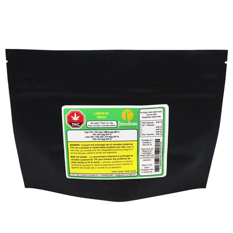freedom cannabis lemon og   smoke