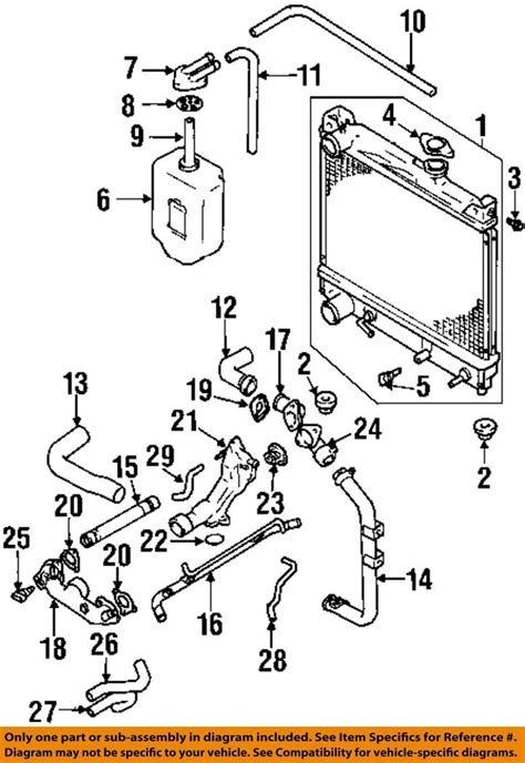 Suzuki Oem 99 08 Grand Vitara Cooling Radiator Components Outlet Pipe 1758977e00 Ebay