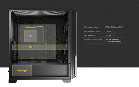 Antec Performance Series P Ce Massive Metal Mesh Front Panel X