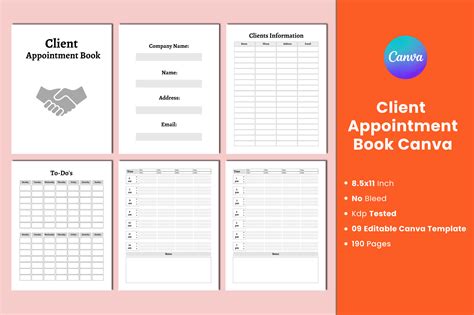 Client Appointment Book Canva Interior Graphic By Munjixpro · Creative