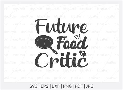 Future Food Critic SVG, Baby Bibs Graphic by Dinvect · Creative Fabrica