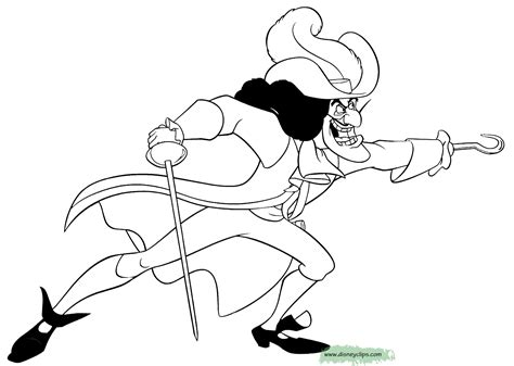 Collection Of Captain Hook Coloring Pages Free Printable