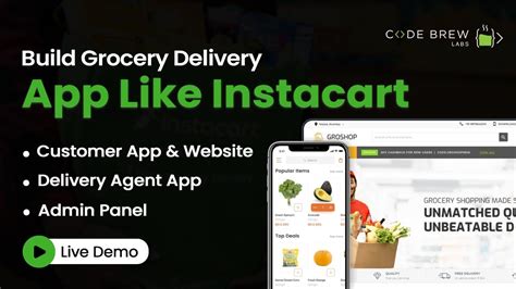 Build Your Grocery Delivery App Like Instacart Instacart Clone App