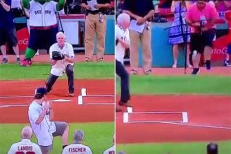 Red Sox Cameraman Takes First Pitch Right In The Junk