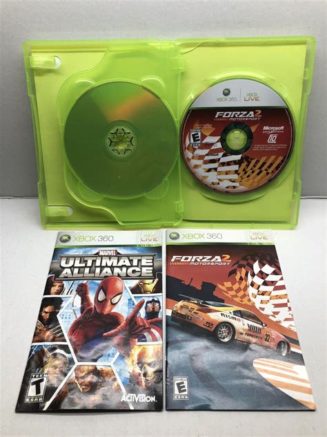 Marvel Ultimate Alliance Forza Motorsport 2 Xbox 360 2007 Complete Tested 799007794868 Ebay