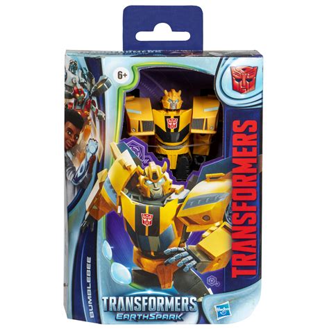 Transformers Earthspark Deluxe Class Animated Bumblebee Action Figure Toy