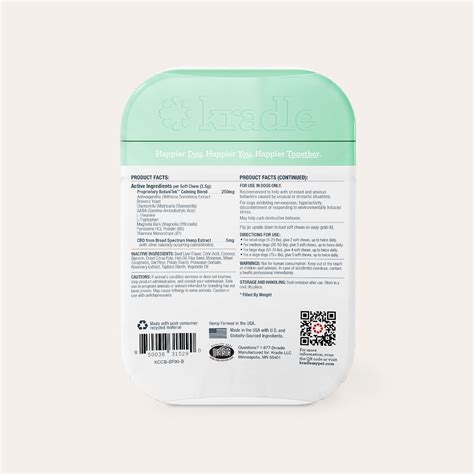 CBD Calming Chews for Dogs | Daily Dog Chews | Kradle