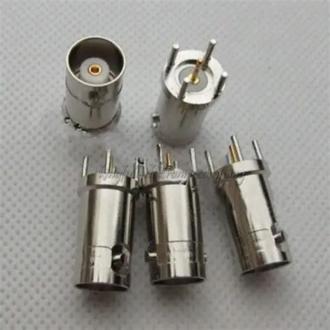 Pcs Bnc Ke Female Ohm Bnc Socket All Copper For Welding Pcb Board