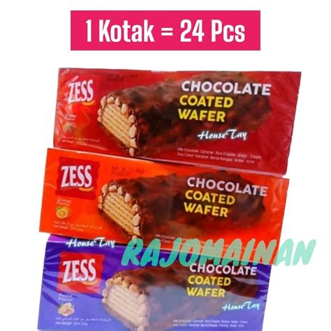 ZESS Chocolate Coated Wafer Biscuit 24 Pcs Shopee Malaysia