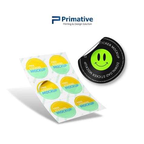 Jual Primative Cetak Stiker Label Vinyl A Tahan Air Sticker Kemasan