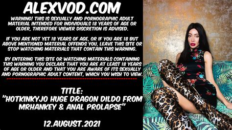 Hotkinkyjo Huge Dildo From Mrhankey Anal Prolapse ThisVid