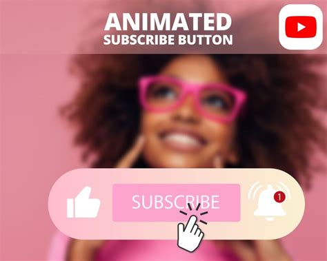 Animated Subscribe Button Animation For Youtube Video Blog Etsy