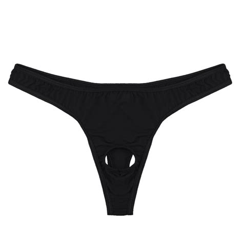 Men S Boxer Briefs Lingerie Micro Thong Bikini Front Hole Underwear Underpants Walmart