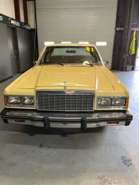 1981 Ford Granada Sedan Yellow RWD Automatic For Sale