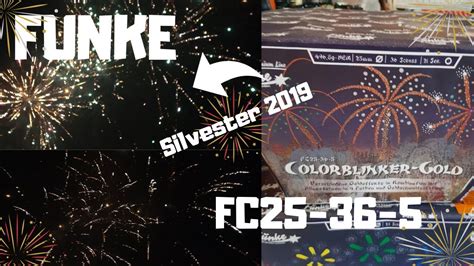 Funke Fc Colorblinker Gold Silvester Youtube