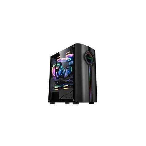 Armaggeddon Tron Holo Matx Gaming Case Black Geewiz