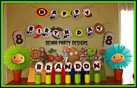 Plants Vs Zombies Birthday Party Ideas Photo 1 Of 64 Catch My Party