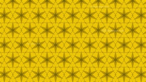 Yellow Star Background Pattern Vector