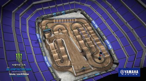 2021 Supercross Round 4 Yamaha Animated Track Map YouTube