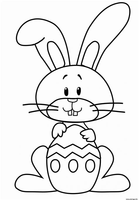 Coloriage Lapin Facile Trop Mignon JeColorie