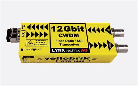 LYNX YELLOBRIK EXTENSION FIBRE OPTIQUE CWDM Vidéo 12G SDI