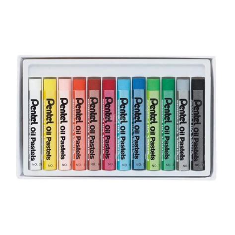 Giz Pastel Oleoso Pentel 12 Cores MundoLápis