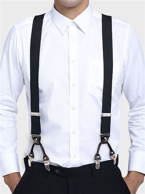 homens Ligas sólido Suspenders men fashion Vintage suspenders