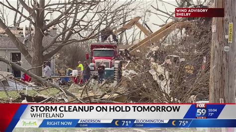 Tornado Victims Preparing For More Storms As Cleanup In Whiteland Gets Put On Hold Youtube