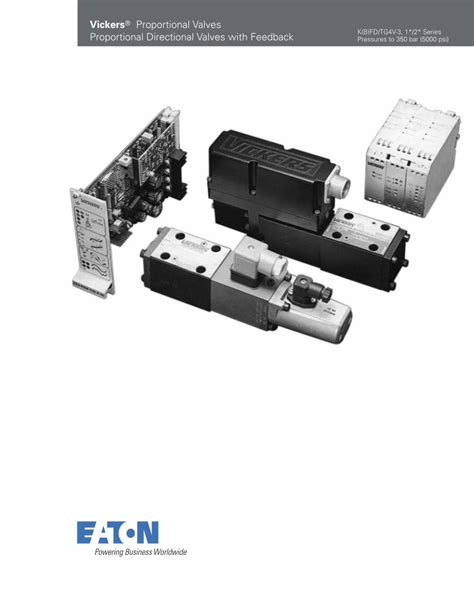 PDF Vickers Proportional Valves Proportional Directional Hydrola