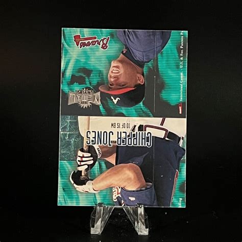 Chipper Jones Skybox Metal Universe Boyz With The Wood Bw Hof