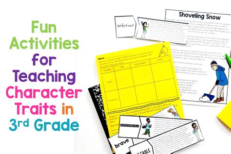 Fun Activities For Teaching Character Traits In 3rd Grade Thrifty In