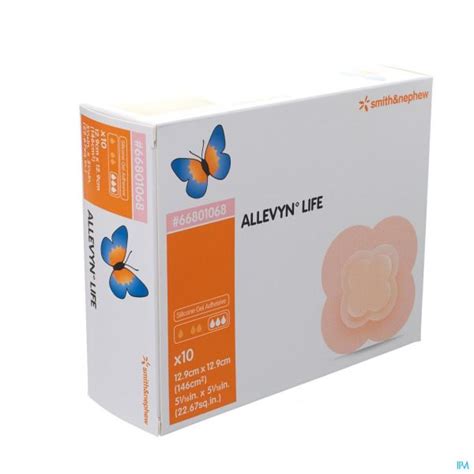 ALLEVYN LIFE PANSEMENT 12 9 X 12 9 CM 10 Pansements Et Gels Actifs