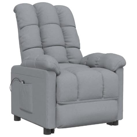 Fauteuil inclinable électrique Gris clair Tissu SALALIS DP04780