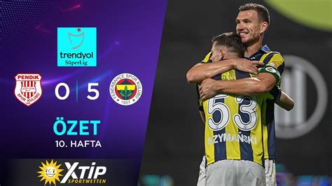 MERKUR BETS S Y Pendikspor 0 5 Fenerbahçe Highlights Özet