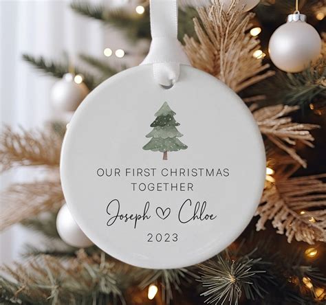 Personalized Couples Ornament First Christmas Together Etsy