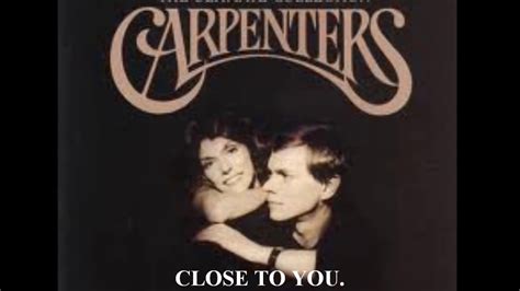 Close To You Carpenters Youtube