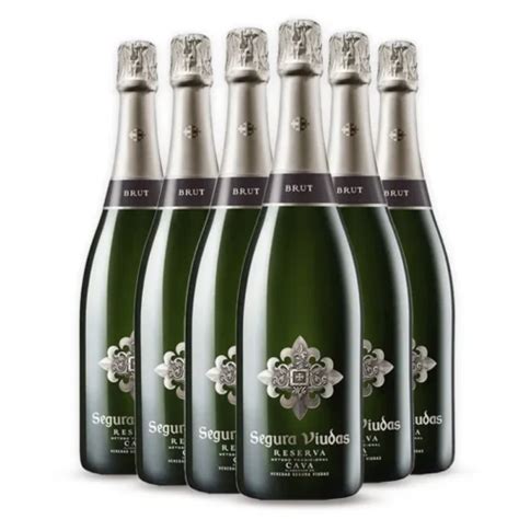 Kit Espumante Cava Segura Viudas Reserva Brut Garrafas Adega