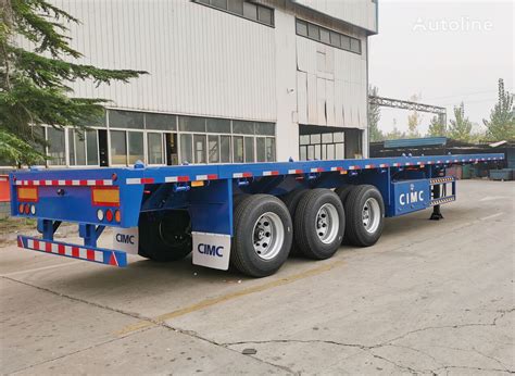 CIMC 40 Ft Flatbed Trailer With 12 5m CIMC Trailers For Sale Y