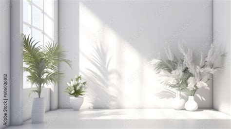 Abstract white studio background for product presentation. Empty room ...