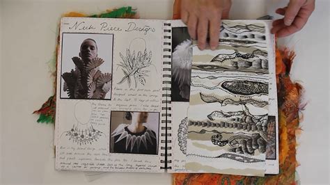 Textiles A Level Organic Structures Sketchbook Youtube