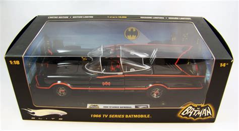 Batman Mattel Hot Wheels Elite 1966 TV Series Batmobile 1 18 Scale