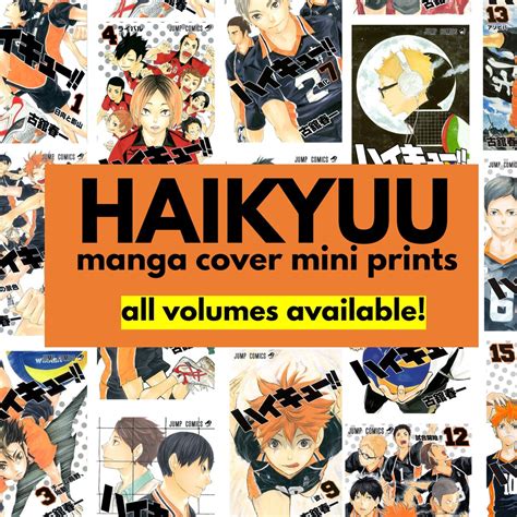 Haikyuu Manga Cover Mini Poster Prints Volumes 1 To 20 Shopee