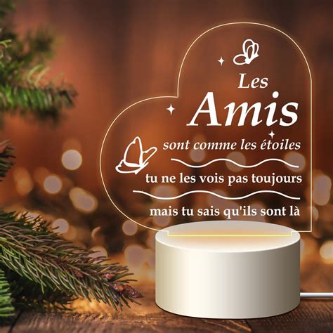 Merclix Amie Veilleuse Led Meilleure Amie Idée Cadeau Amie Femme