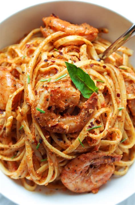 Sun Dried Tomato Basil Pesto Pasta With Shrimp The Forked Spoon