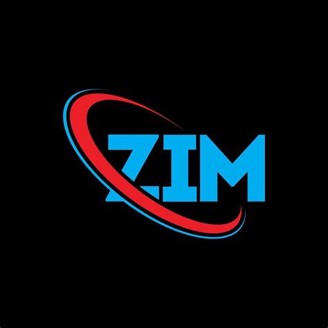 Logotipo De Zim Carta De Zim Diseño Del Logotipo De La Letra Zim